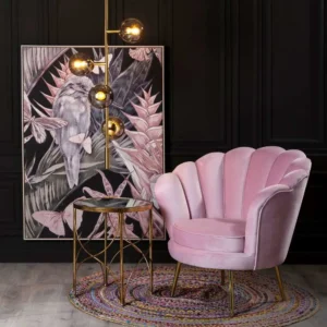 Accent Chair in Pink Color