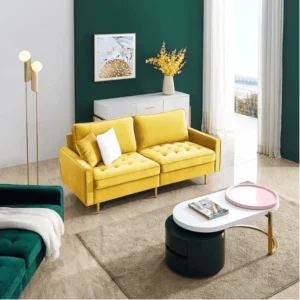 Down Straight Line Sofa Set