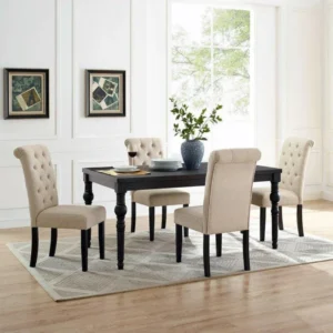 Luxury 4 Seater Dining Table in Beige